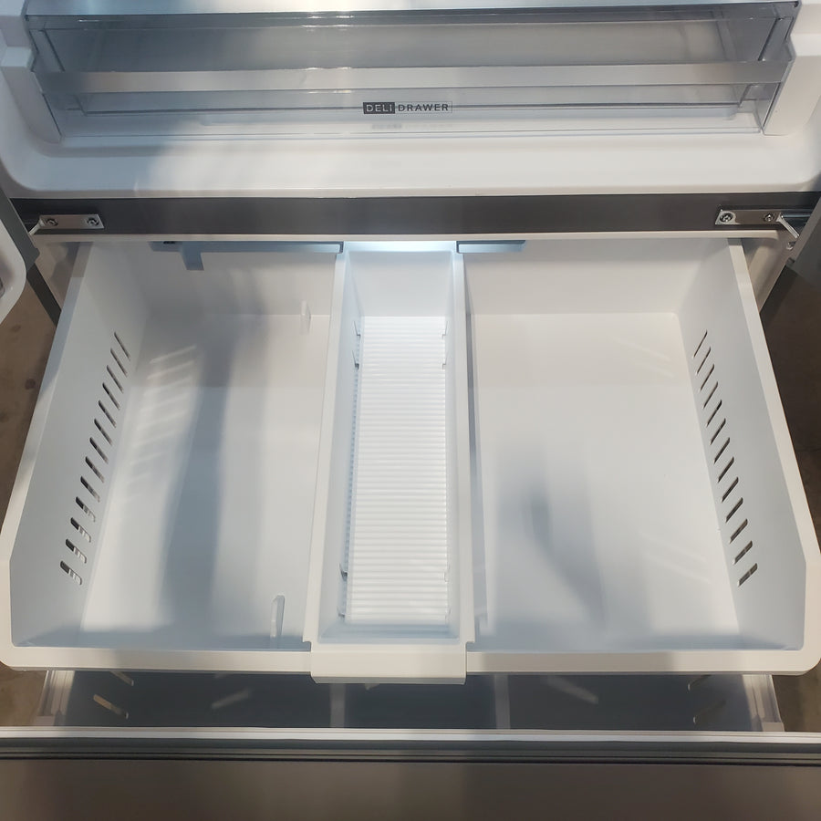 Whirlpool French Door 30 cu ft Refrigerator in Fingerprint Resistant Stainless Finish with In-Door Water and Ice Maker - 30 cu. ft. WRFF3536SZ - Scratch & Dent (Minor)