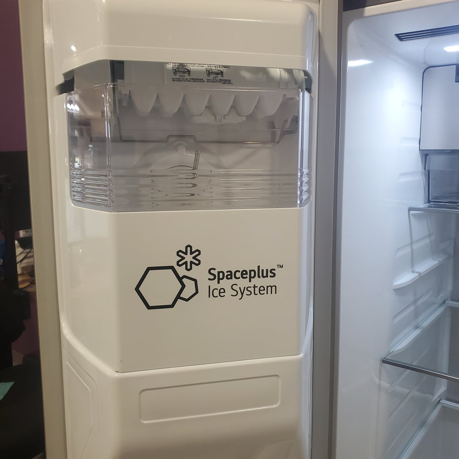 LG 27 cu. ft. Smart Side-by-Side Refrigerator with Smooth Touch Ice & Water Dispenser LL27T3530S - Scratch & Dent (Moderate)
