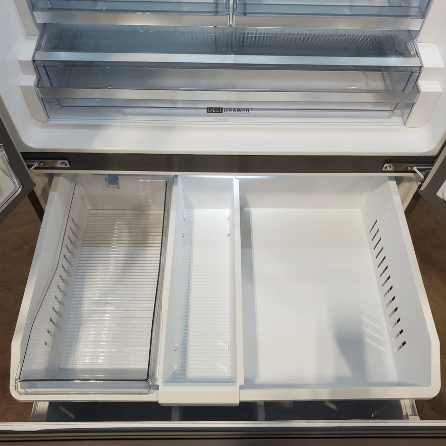 Whirlpool French Door 31 Cu. Ft. Refrigerator with Total Coverage Cooling in Fingerprint Resistant Stainless Steel 22121487 - WRFF3136SZ - Scratch & Dent (Moderate)