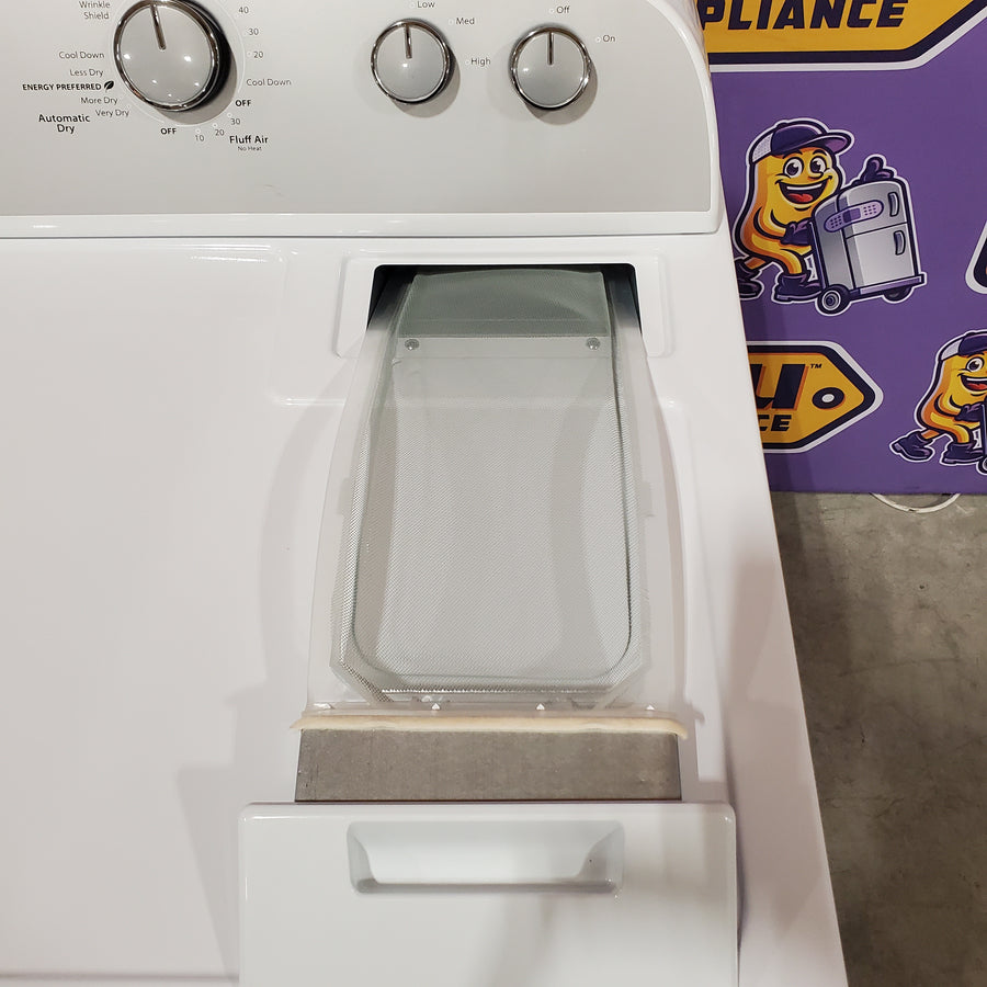 Whirlpool White Electric Extra Large 7.0 Cu. Ft. Dryer with Wrinkle Shield 22121517 - WED4815EW - Scratch & Dent (Minor)