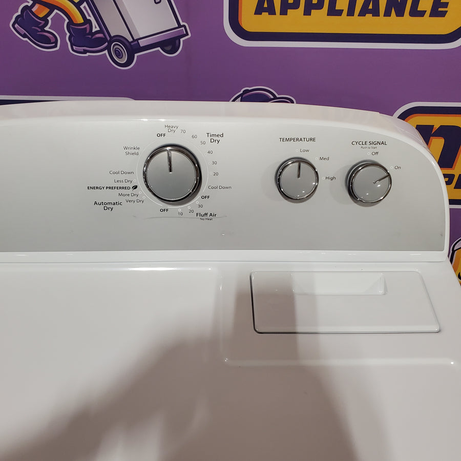 Whirlpool White Electric Extra Large 7.0 Cu. Ft. Dryer with Wrinkle Shield WED4815EW - Certified Refurbished