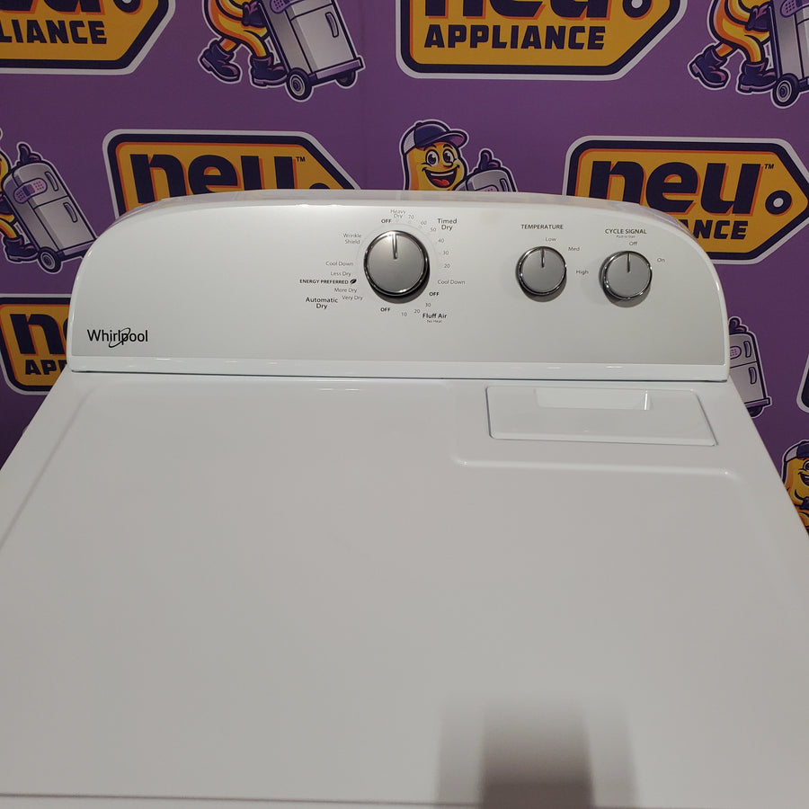 Whirlpool White Electric Extra Large 7.0 Cu. Ft. Dryer with Wrinkle Shield WED4815EW - Open Box