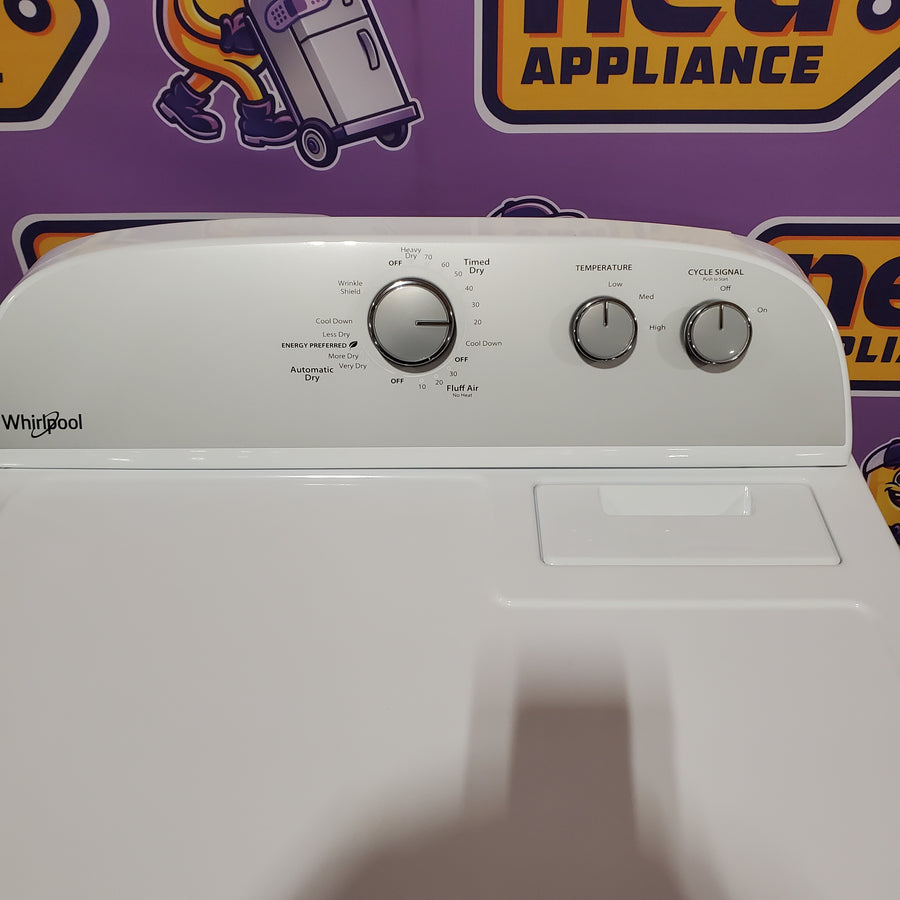 Whirlpool Top Load 3.5 Cu. Ft. Washer with Deep Water Wash Option WTW4816FW - Scratch & Dent (Major) and Whirlpool Vented 7.0 Cu. Ft. Electric Dryer WED4815EW - Scratch & Dent (Minor)