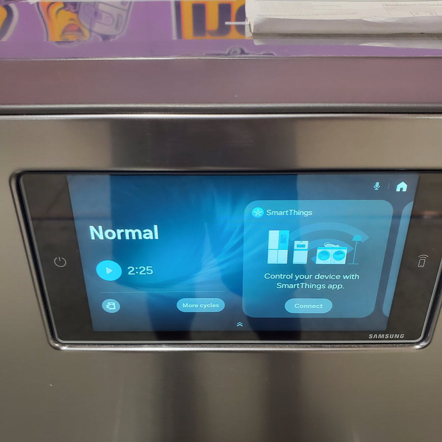 Samsung Dark Steel Bespoke 5.3 cu. ft. Ultra Capacity All-In-One Washer Dryer Combo with Super Speed and Ventless Heat Pump WD53DBA900HZ - Scratch & Dent (Minor)