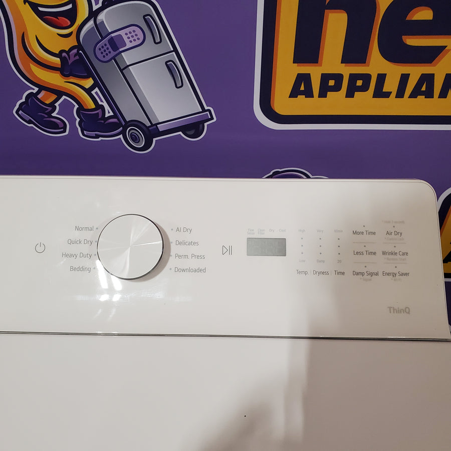 LG 7.3 cu. ft. Ultra Large Capacity Rear Control Electric Dryer with AI Sensing and ThinQ® Smart Features DLE8200W - Open Box