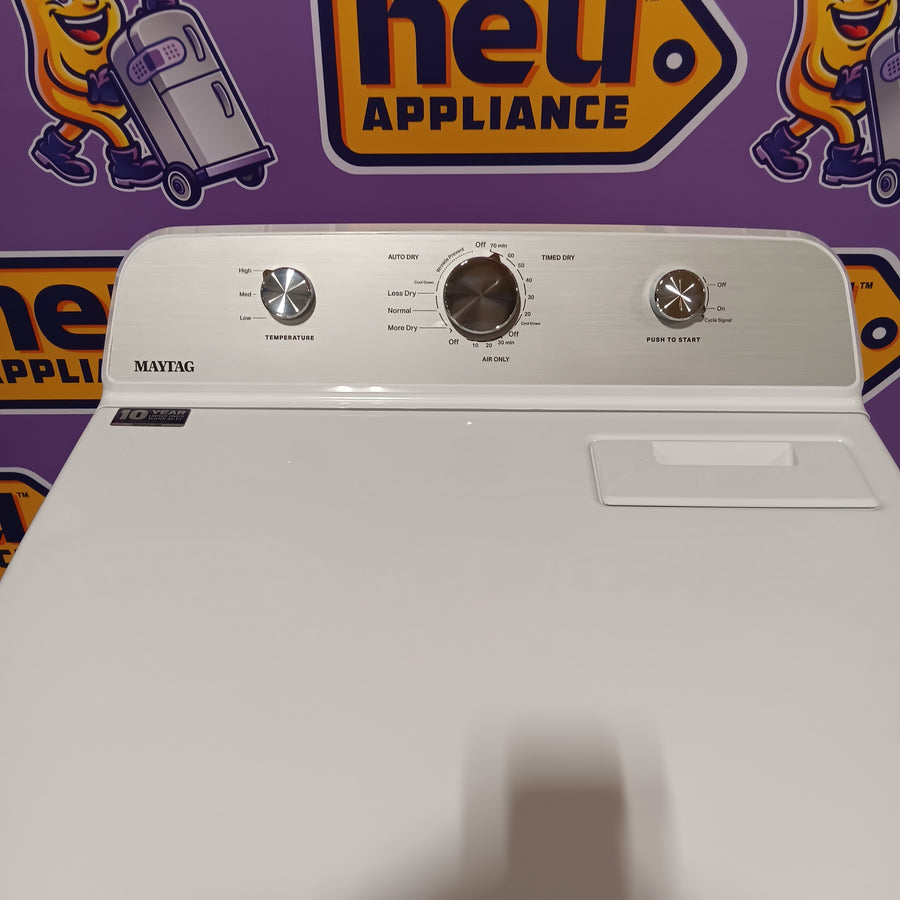 Maytag 4.5 cu. ft. Capacity Top Load Washer with Power™ Agitator and Deep Fill MVW4505MW - Scratch & Dent (Minor) and Maytag 7.0 cu. ft. Capacity Top Load Electric Wrinkle Prevent Dryer 16284 - MED4500MW - Open Box