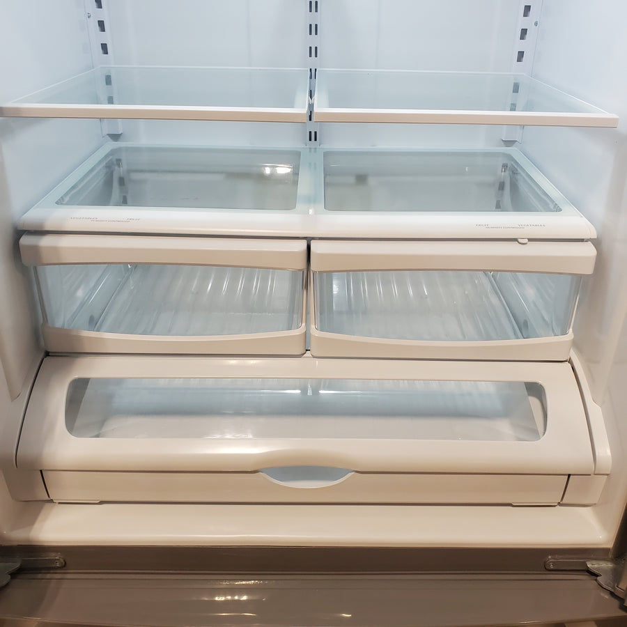 Maytag 25 cu. ft. French Door Refrigerator in Fingerprint Resistant Stainless Steel, Energy Star Certified MRFF4236RZ - Certified Refurbished