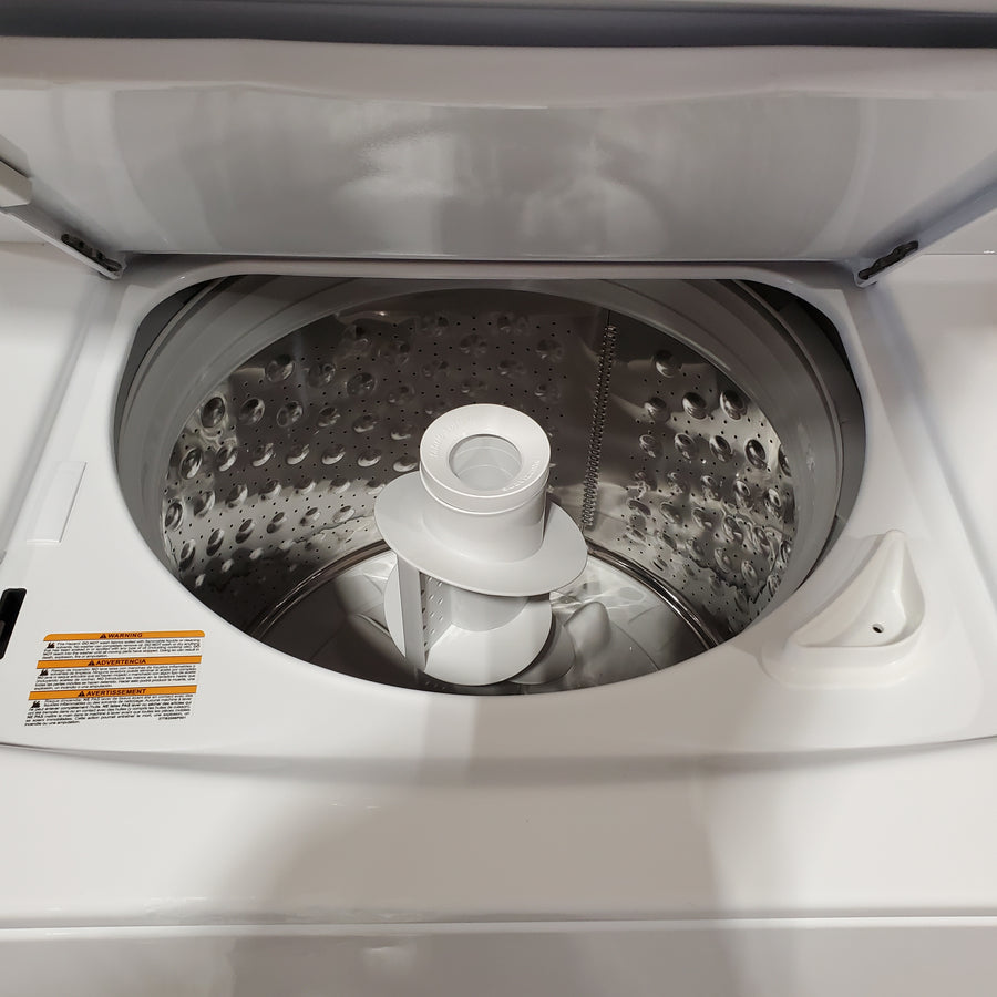 GE 3.8 cu. ft. Washer 5.9 cu. ft. Long Vent Electric Dryer Combo in White GUV27ESSMWW - Certified Refurbished