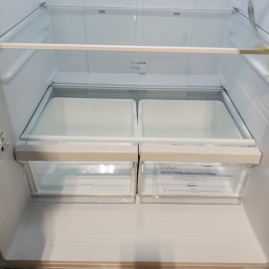 Vissani 30 in. 18.4 cu. ft. Standard-Depth French Door Bottom Freezer Refrigerator in Fingerprint Resistant Stainless Steel LookMDFDBM18SS6 - Scratch & Dent (Moderate)