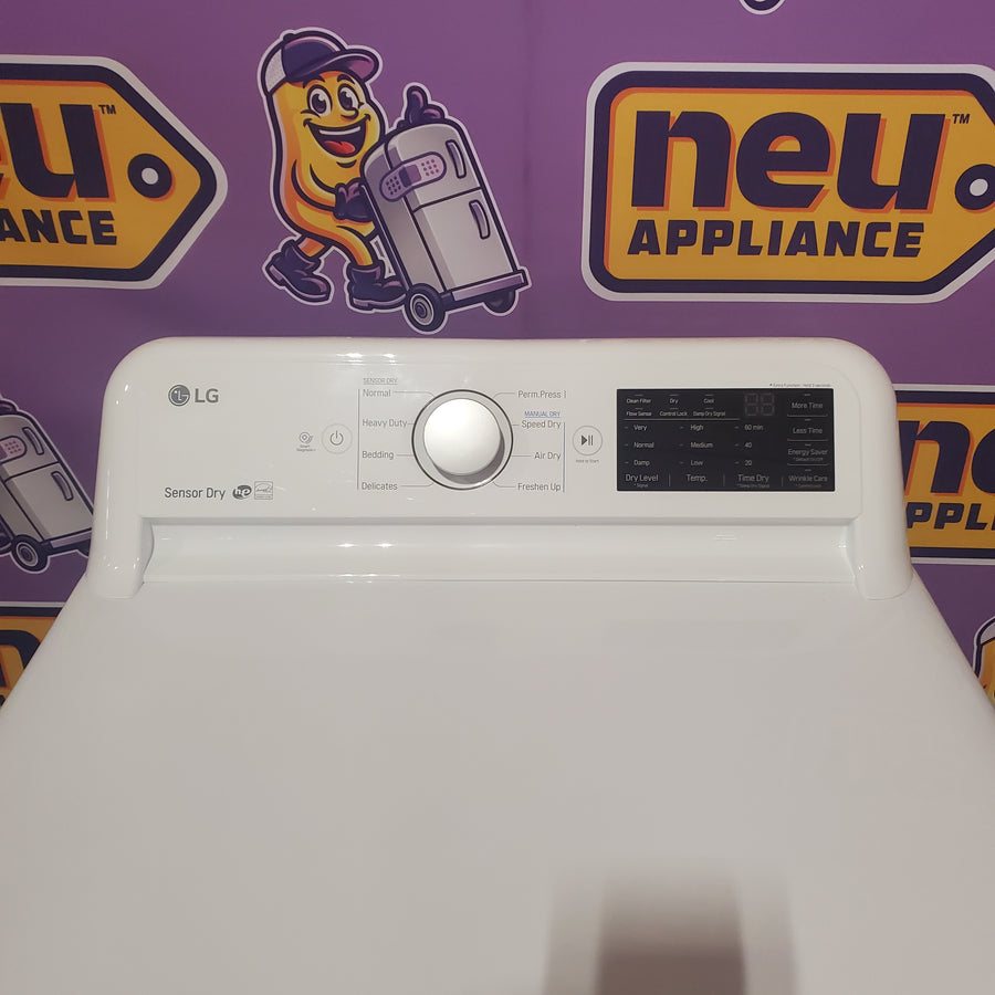 LG Electric White 7.3 Cu. Ft. Dryer with Sensor Dry DLE7100W - Certified Refurbished