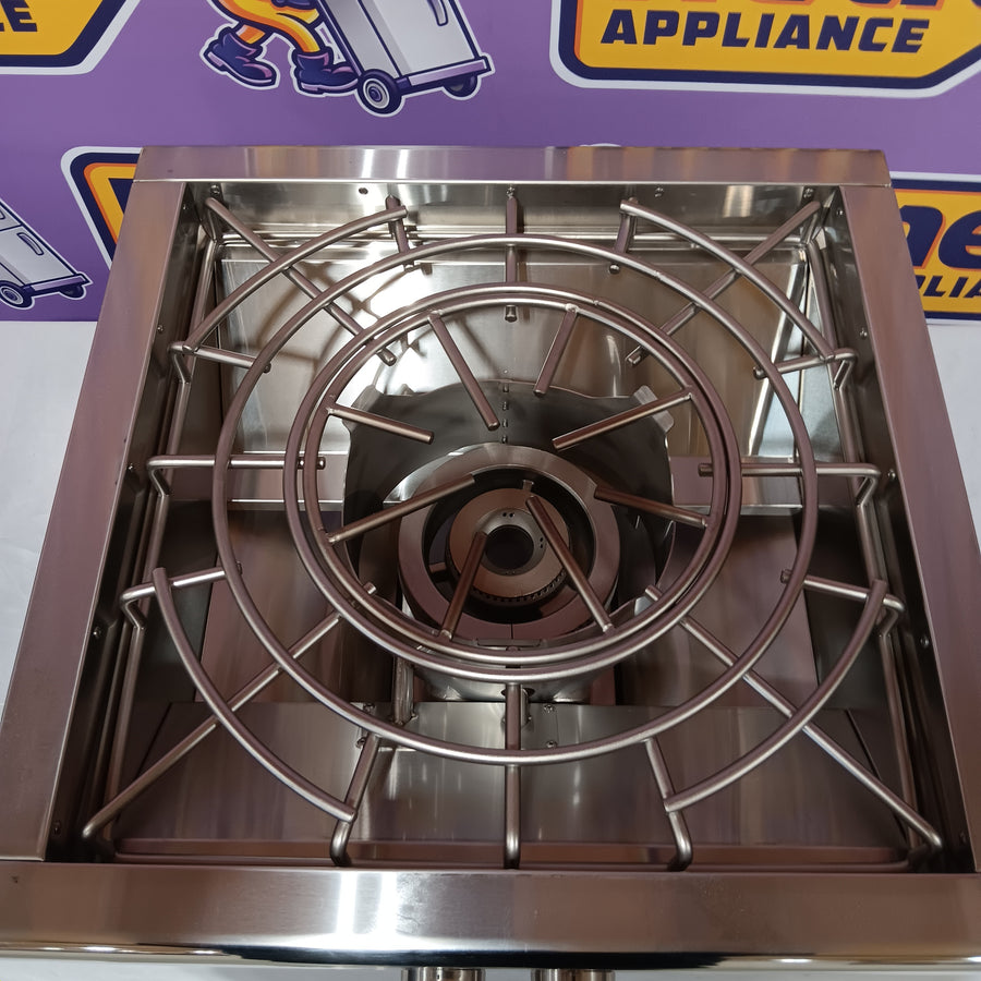 Coyote 24 Inch Built-in Power Burner with 60,000 Total BTU, Dual-Valve Burner, 1,000 BTU Simmer Performance, and 304 Grade Stainless Steel Body C1PBLP - Open Box