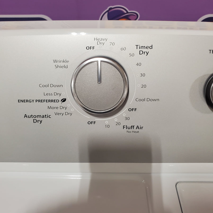 Whirlpool White Gas 7.0 Cu. Ft. Vented Dryer with Wrinkle Shield Option and AutoDry Drying System WGD4815EW - Scratch & Dent (Major)
