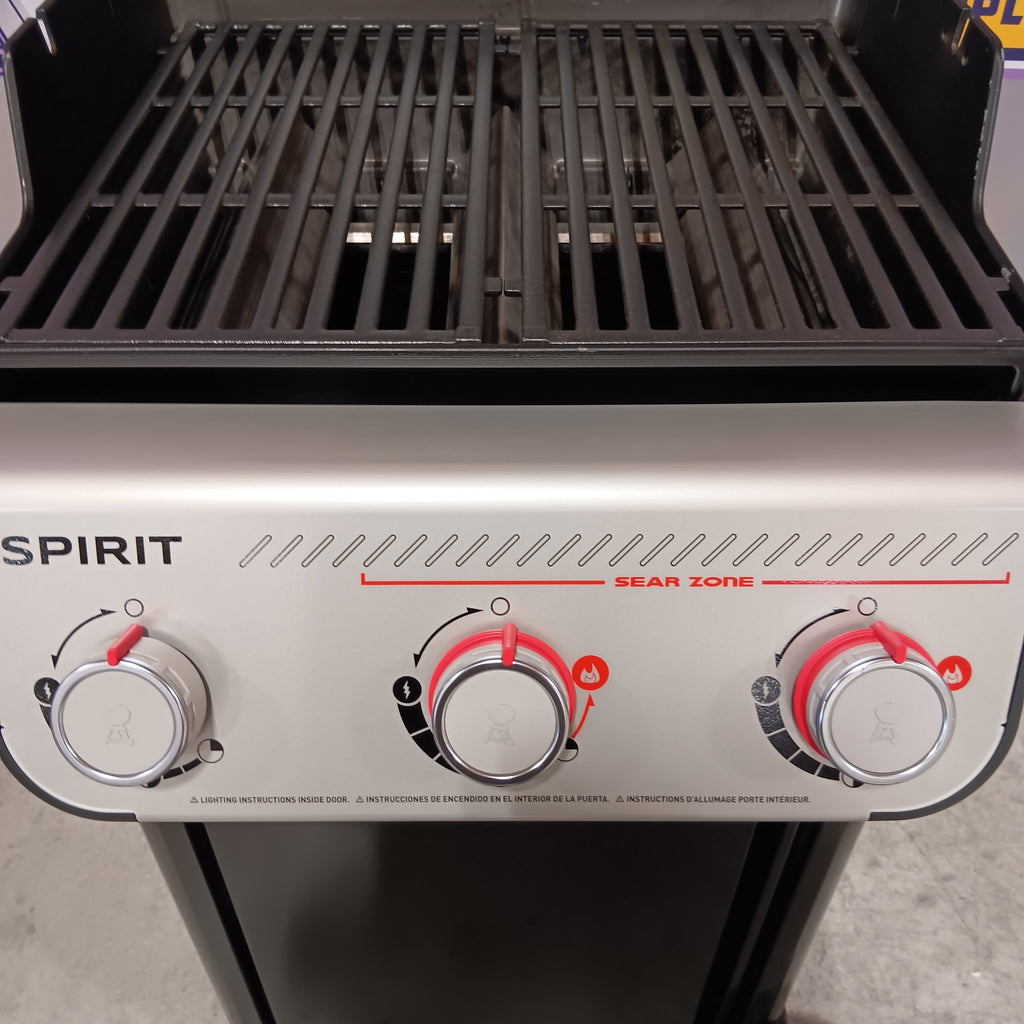 Weber Spirit E-325 3-Burner Propane Gas Grill in Black with Powerful Boost Burners 22521696 - E-325 - Certified Refurbished