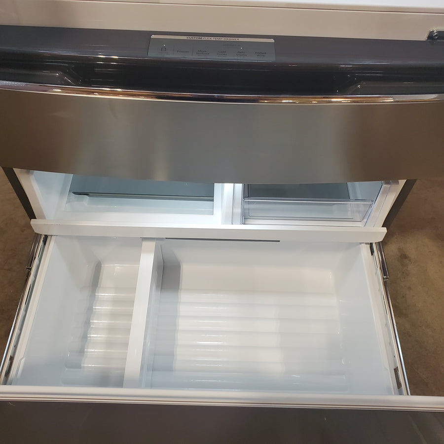 Frigidaire Gallery Standard-Depth 27.2-cu ft 36-in Wide French Door Refrigerator with Ice Maker ENERGY STAR Certified in Fingerprint Resistant Stainless Steel GRMN2872AF - Scratch & Dent (Minor)