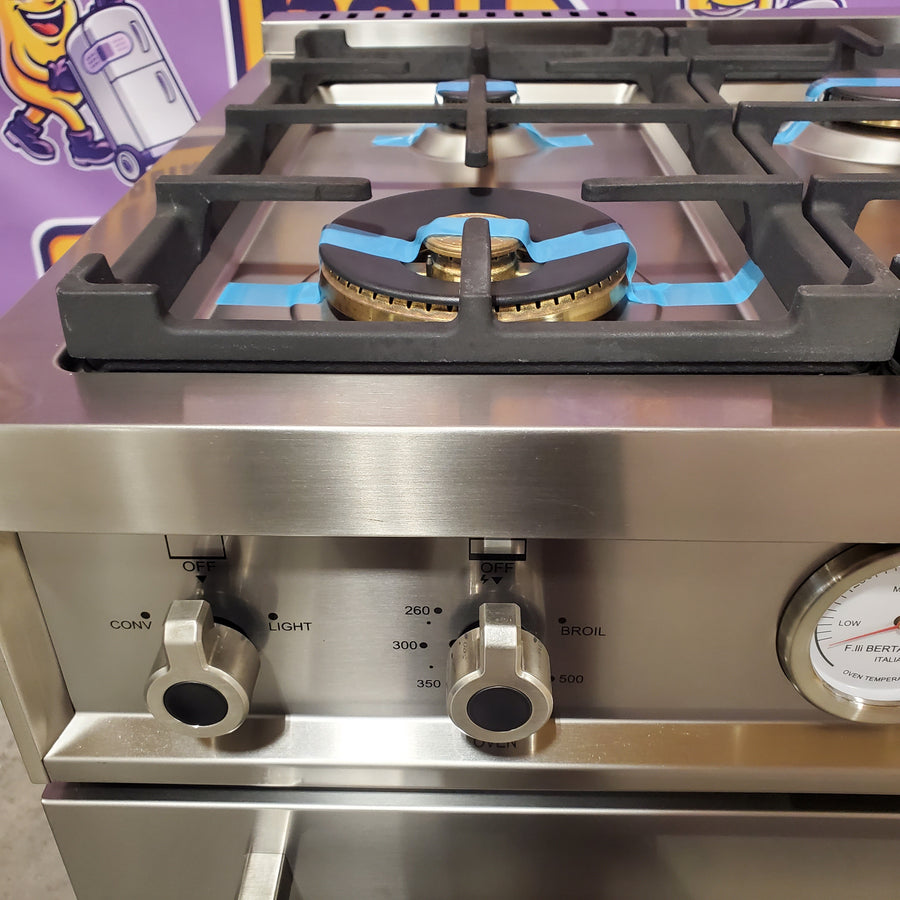 Bertazzoni 4.4 Cu. Ft. Freestanding Gas Convection Range in Stainless Steel PROF366GASXT - Scratch & Dent (Minor)
