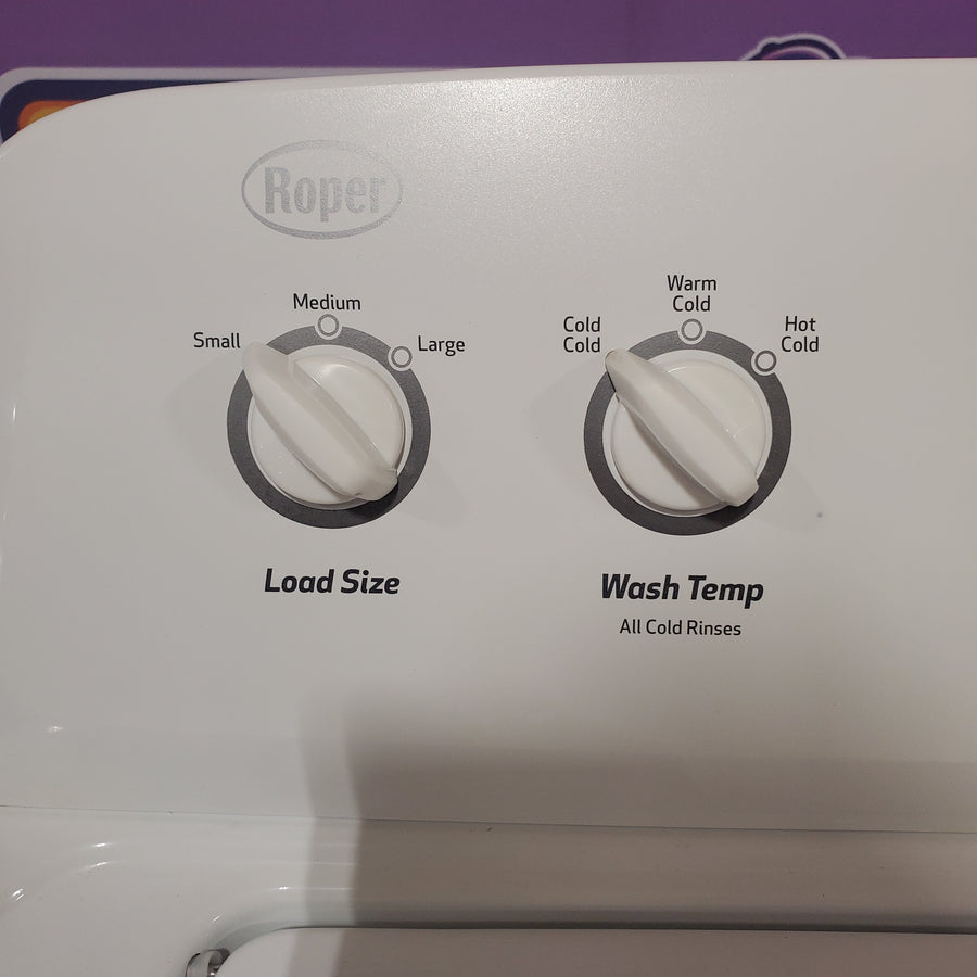 Roper 3-cu ft Agitator Top-Load Washer in White RTW4640YQ - Certified Refurbished