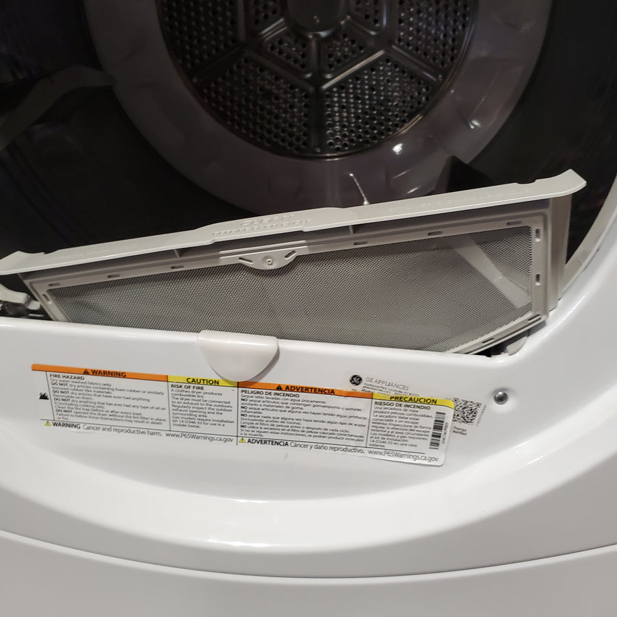 GE® 7.5 cu. ft. Capacity Front Load Electric Dryer with Steam in White GFD45ESSMWW - Certified Refurbished