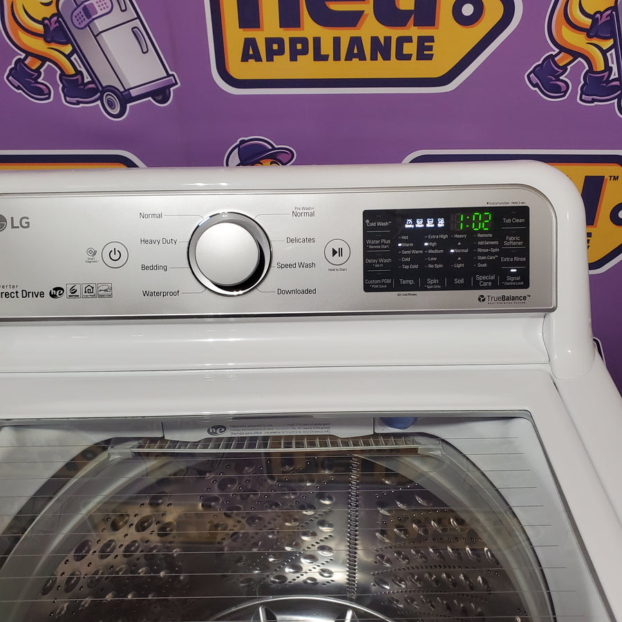 LG 5.0 cu. ft. Smart Top Load Washer with Wi-Fi Enabled in White, ENERGY STAR WT7200CW - Certified Refurbished