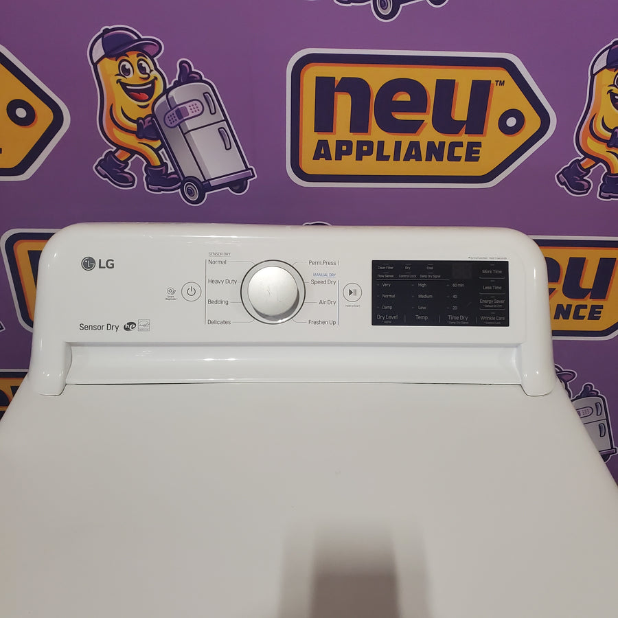 LG White Ultra Large Capacity Gas 7.3 Cu. Ft. Dryer with Sensor Dry DLG7151W - CERTIFIED REFUBISHED