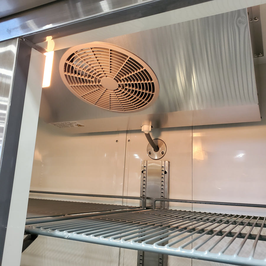 Cooler Depot 54 in. W 47 cu. ft. NSF Auto Defrost 2-Door Commercial Reach In Upright Freezer in Stainless Steel XB54F-HC - Scratch & Dent (Minor)
