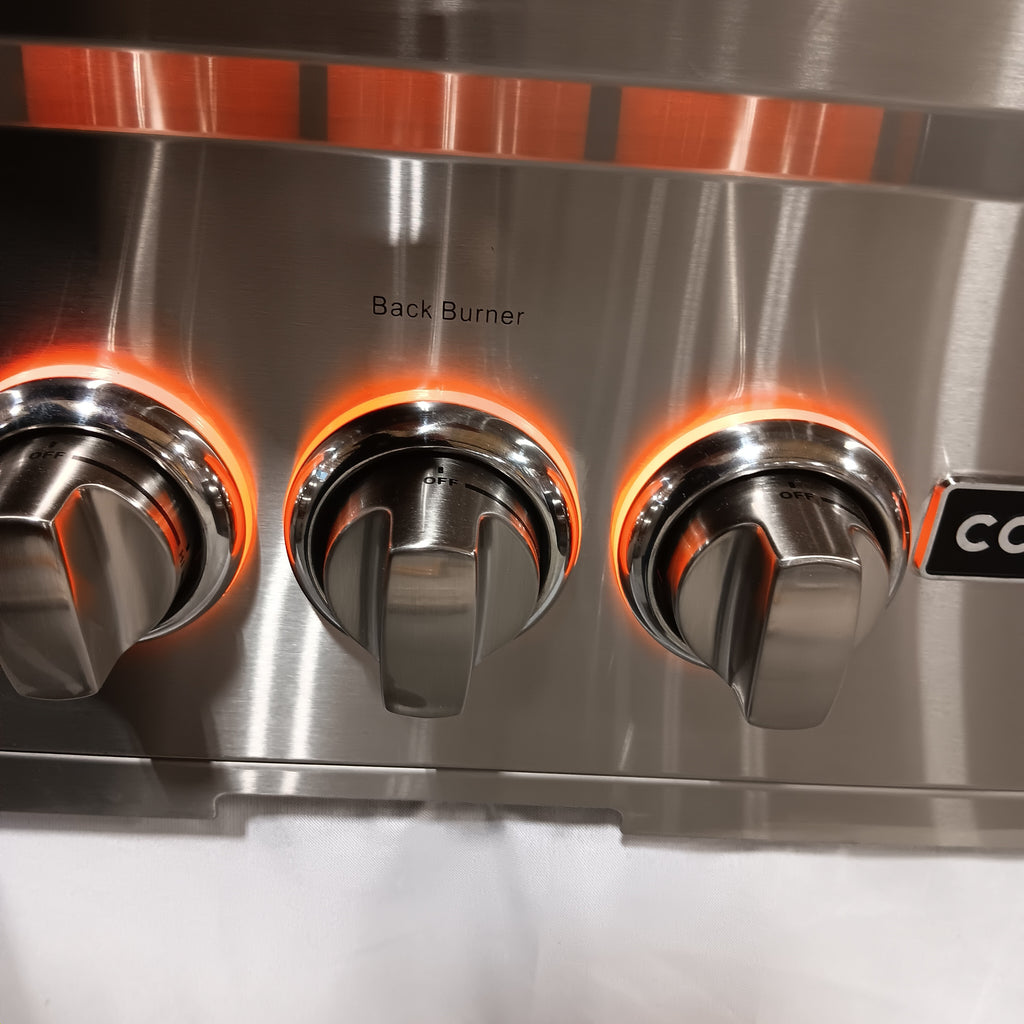 Pictures of Coyote 36 Inch Built-In Grill with 3 Infinity Burners™, RapidSear™ Infrared Burner, 875 sq. in. Cooking Surface, Interior Grill Lighting, LED Illuminated Knobs, and Integrated Wind Guard 1117272 - C2SL36NG - Scratch & Dent (Moderate) - Neu Appliance Outlet - Discount Appliance Outlet in Austin, Tx