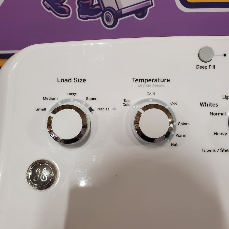 GE® 4.5 cu. ft. Capacity Washer with Stainless Steel Basket in White GTW485ASJWS - Certified Refurbished