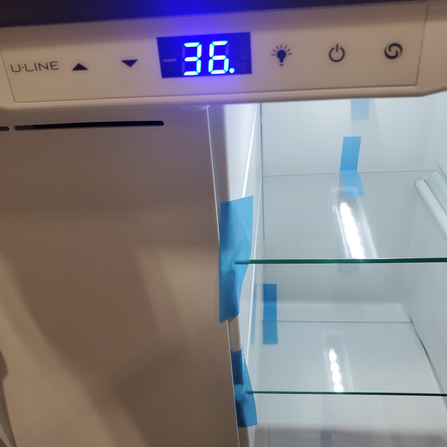 U-Line - 1 Class 4.2 Cu. Ft. Undercounter Refrigerator with Ice Maker in Stainless Steel UHRI124SS01A - Open Box