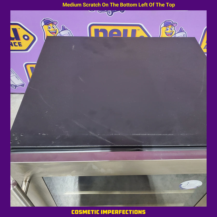 U-Line 1 Class 194-Can Beverage Cooler in Stainless Steel UHBV024SG01A - Scratch & Dent (Minor)