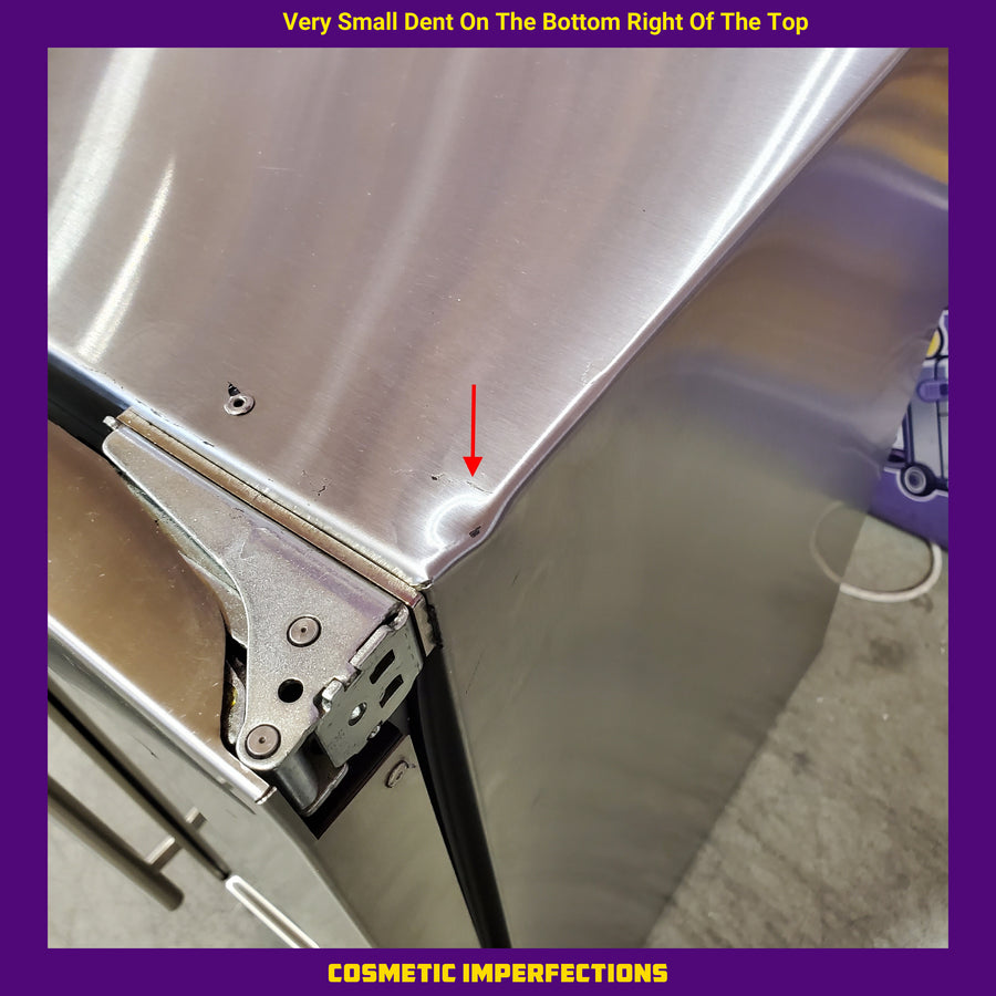 U-Line 5 Class 72-Can Beverage Cooler in Stainless Steel UHRE515-SG01A - Scratch & Dent (Minor)
