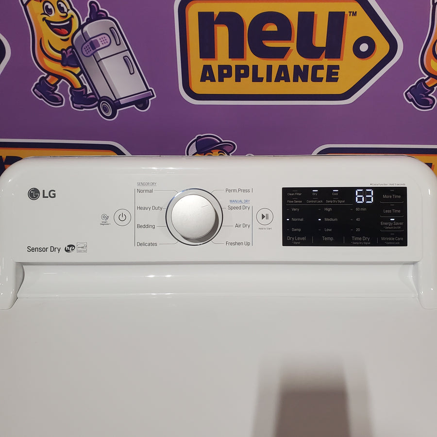 LG White Top Load 5.0 Cu. Ft. Mega Capacity Washer with TurboDrum Technology WT7150CW - Certified Refurbished and LG 7.3-cu ft Vented Gas Dryer in White 16301 - DLG7101W - Certified Refurbished