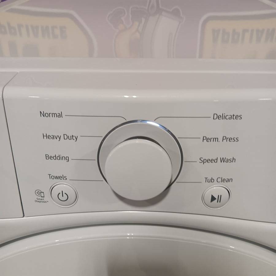 LG Ultra Large Capacity Front Load 4.5 Cu. Ft. Washer in White with ColdWash Technology WM3400CW - Scratch & Dent (Minor) and LG 7.4 cu. ft. Large Capacity Electric Dryer in White 16264 - DLE3400W - Scratch & Dent (Minor)