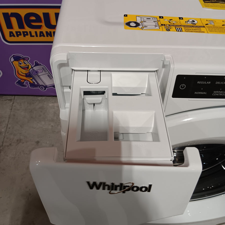 Whirlpool Closet Depth Front Load 4.3 Cu. Ft. Washer with Intuitive Controls WFW560CHW - Certified Refurbished and Whirlpool 7.4 cu. ft. ENERGY STAR Front Load Electric Dryer with Long Vent 16283 - WED560LHW - Certified Refurbished