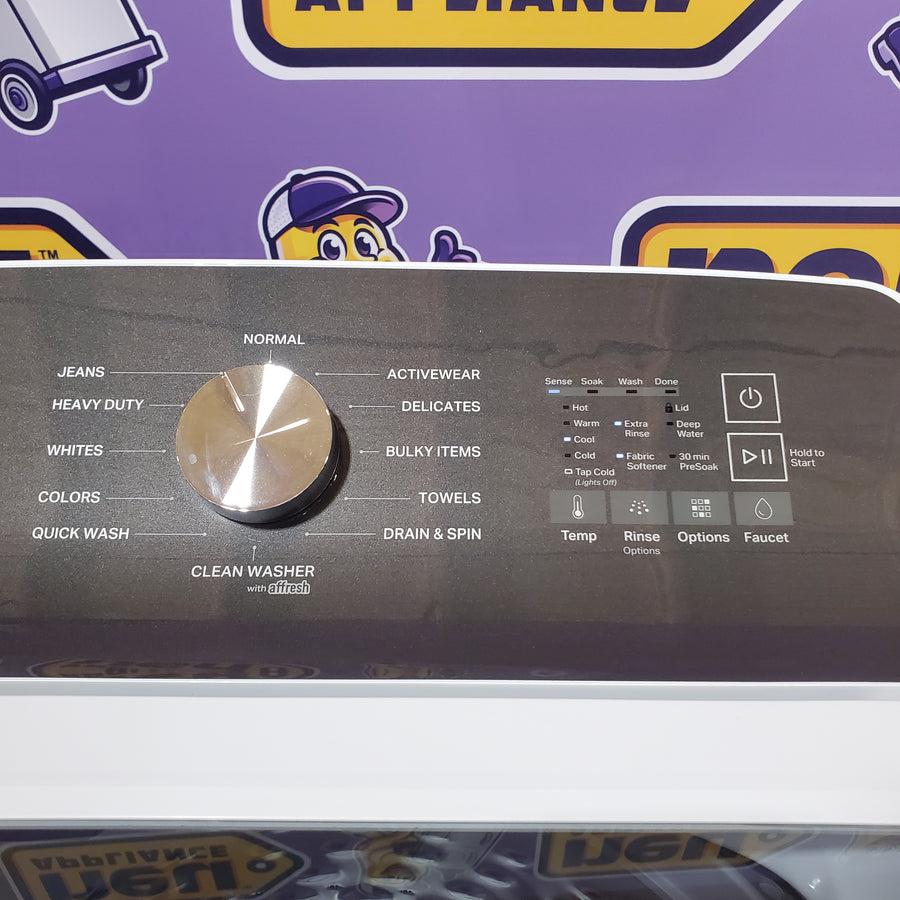 Whirlpool Top Load 4.7 Cu. Ft. Washer with 2-in-1 Removable Agitator in White WTW5057LW - Open Box and Whirlpool 7.4 cu. ft. White Electric Dryer with Steam and Advanced Moisture Sensing Technology, ENERGY STAR 16263 - WED8127LW - Scratch & Dent (Minor)