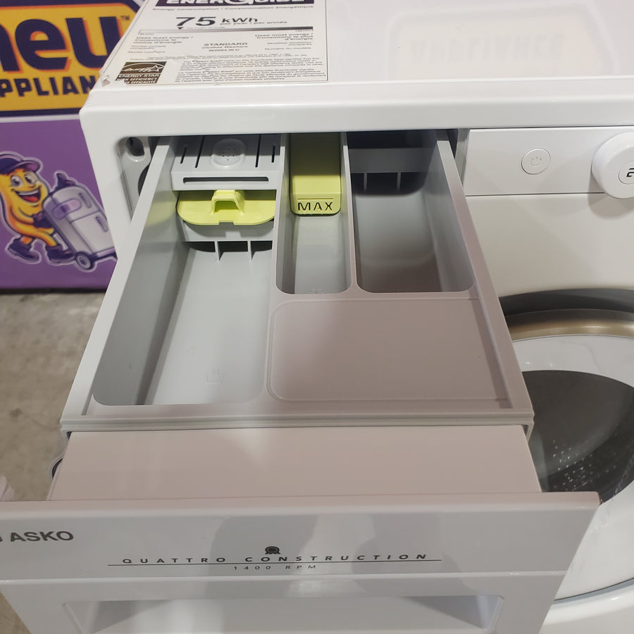 ASKO 24" Stackable Wide ASKO Premium Steel Seal Washing Machine with Quattro Construction and Active Drum W2084W - Scratch & Dent (Moderate)