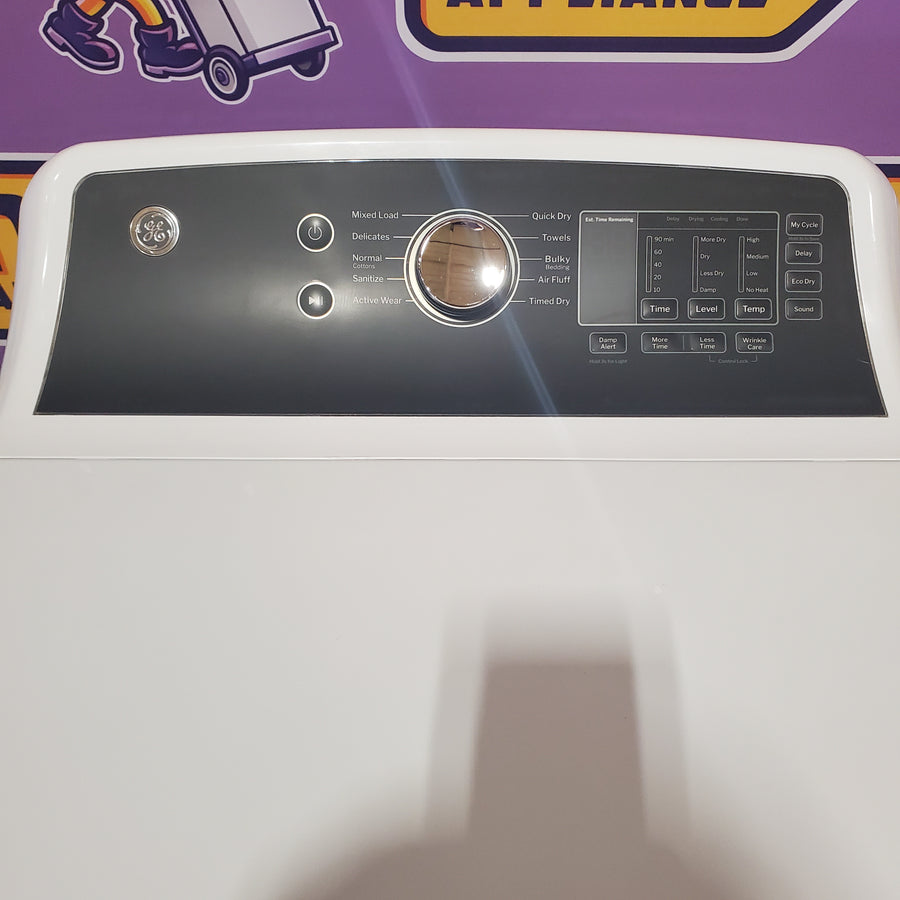 GE Electric 7.4 Cu. Ft. Front Load Dryer with Sensor Dry in White GTD58EBSVWS - Certified Refurbished