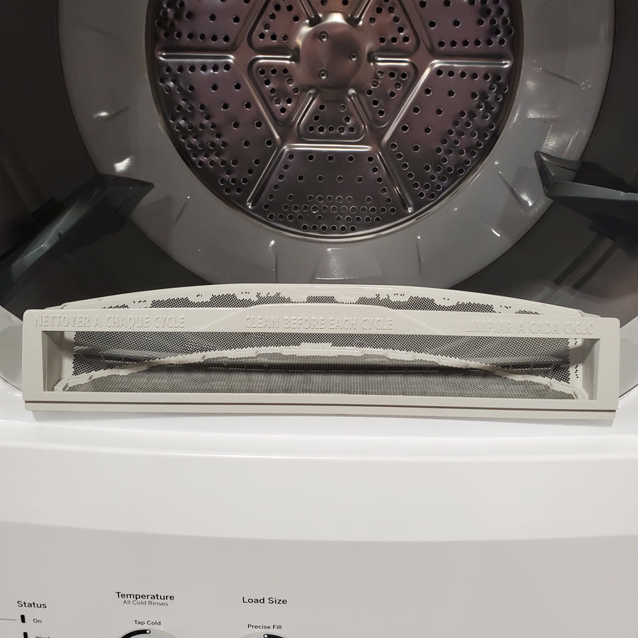 GE 3.8 cu. ft. Washer 5.9 cu. ft. Long Vent Electric Dryer Combo in White GUV27ESSMWW - Certified Refurbished