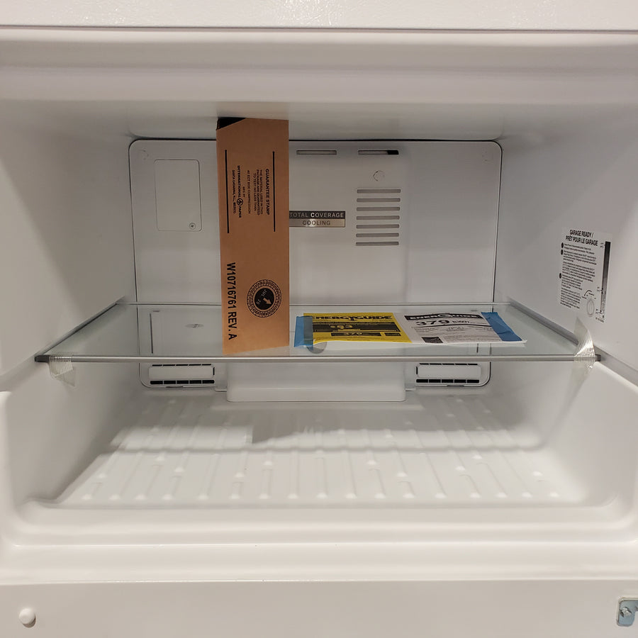 Whirlpool 19.3 Cu. Ft. Freestanding Top-Freezer Garage Ready Refrigerator in White WRTX5419SW - Scratch & Dent (Minor)