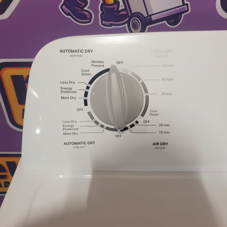 Roper by Whirlpool 6.7-cu ft Vented Electric Dryer in White RED3005TW - Scratch & Dent (Minor)