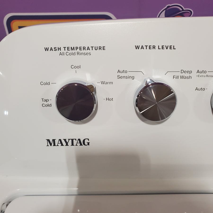 Maytag Top Load 3.8 cu. ft. Washer with Deep Fill and Quick Wash Cycle MVW4005SW - Scratch & Dent (Minor)