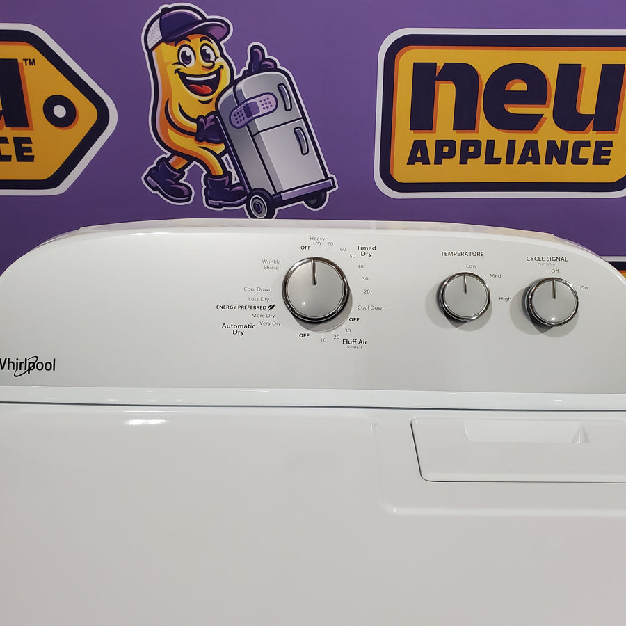 Whirlpool White Electric Extra Large 7.0 Cu. Ft. Dryer with Wrinkle Shield 22121516 - WED4815EW - Scratch & Dent (Minor)