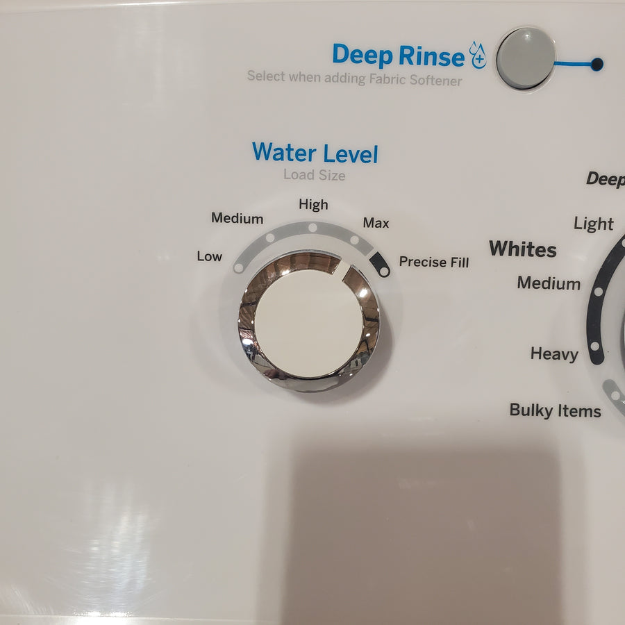 GE® 4.2 cu. ft. Capacity Washer with Stainless Steel Basket GTW335ASNWW - Certified Refurbished and GE 6.2 cu. ft. Capacity Electric Dryer with Up To 120 ft. Venting and Shallow Depth 16305 - GTD33EASKWW - Certified Refurbished