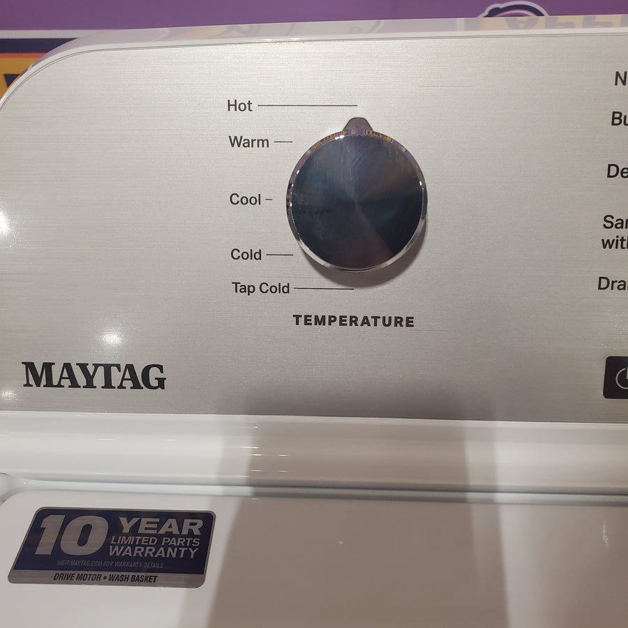 Maytag 4.2 Cu. Ft. Capacity Top Load Washer in White MTW4205SW - Scratch & Dent (Moderate)