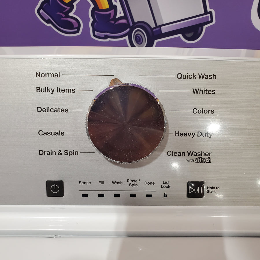 Maytag 4.5 cu. ft. Capacity Top Load Washer with Power™ Agitator and Deep Fill MVW4505MW - Scratch & Dent (Moderate) and Maytag 7.0 cu. ft. Capacity Top Load Electric Wrinkle Prevent Dryer MED4500MW - Scratch & Dent (Minor)