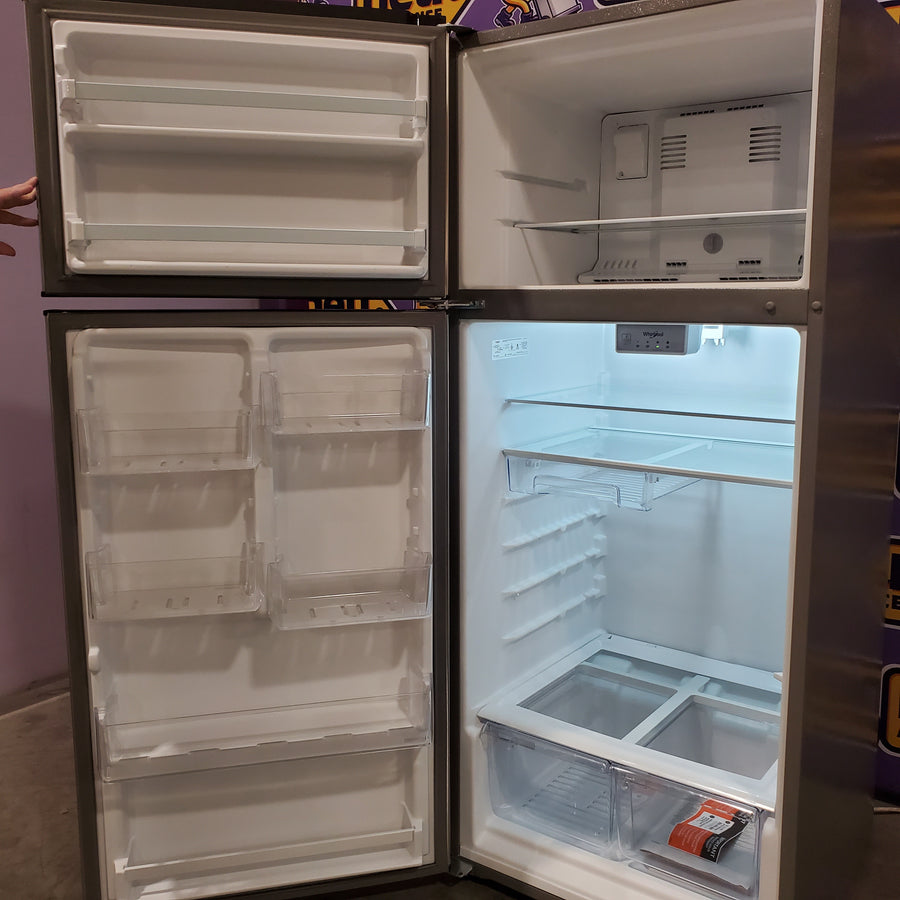 Whirlpool 18 Cu. Ft. 28" Wide Refrigerator in Stainless Steel 22521662 - WRT518SZFM - Open Box