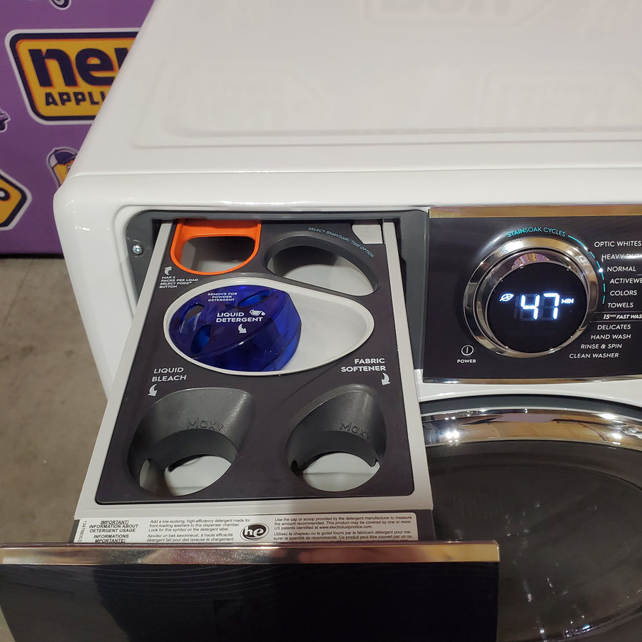 Electrolux 4.5 Cu.Ft. Stackable Front Load Washer with Steam and SmartBoost Wash System ELFW7637AW - Open Box
