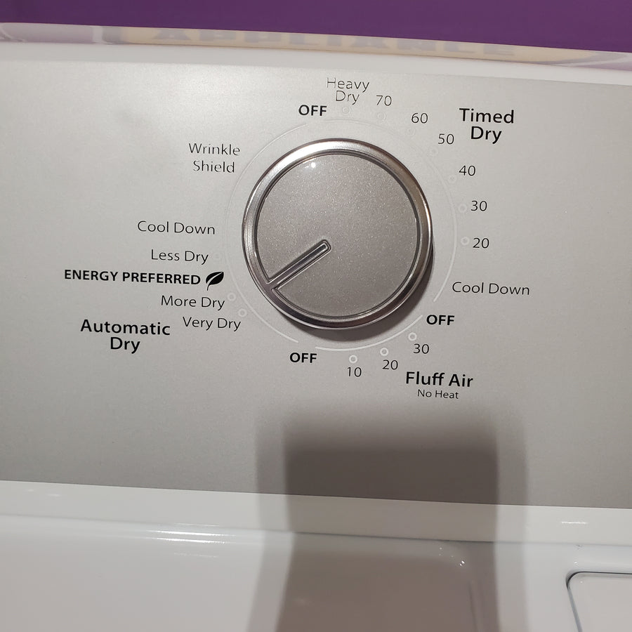 Whirlpool White Gas 7.0 Cu. Ft. Vented Dryer with Wrinkle Shield Option and AutoDry Drying System WGD4815EW - Scratch & Dent (Moderate)
