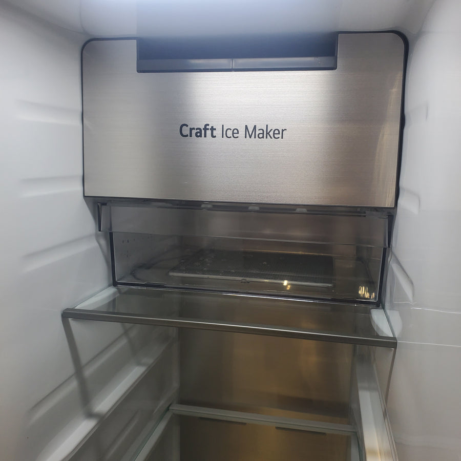 LG 27 cu. ft. Smart Side-by-Side Refrigerator with Smooth Touch Ice & Water Dispenser LL27T3530S - Scratch & Dent (Moderate)