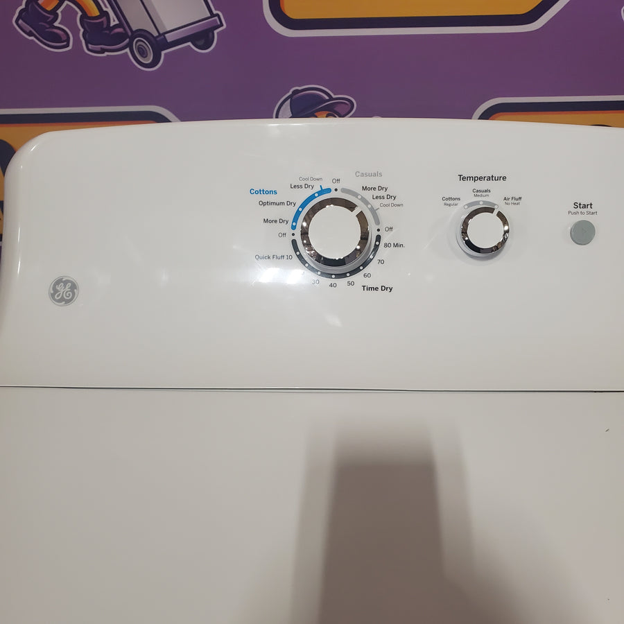 GE® 4.5 cu. ft. Capacity Washer with Stainless Steel Basket in White GTW465ASNWW - Certified Refurbished and GE® 7.2 cu. ft. Capacity Aluminized Alloy Drum Electric Dryer GTD33EASKWW - Certified Refurbished