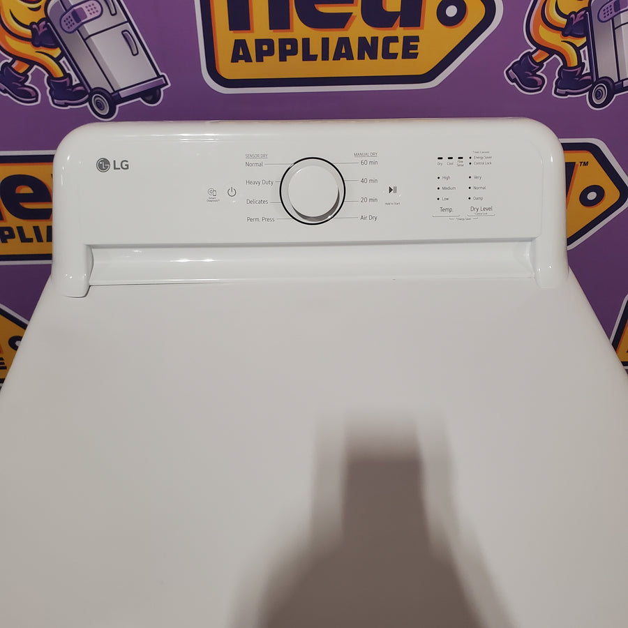 LG 7.3 Cu. Ft. Electric Rear Control Ultra Large Capacity Dryer in White with Sensor Dry 3511234 - DLE6100W - Certified Refurbished