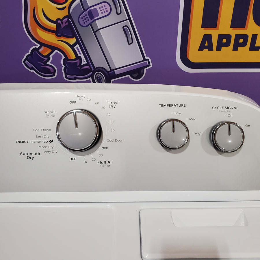 Whirlpool White Electric Extra Large 7.0 Cu. Ft. Dryer with Wrinkle Shield WED4815EW - Scratch & Dent (Minor)